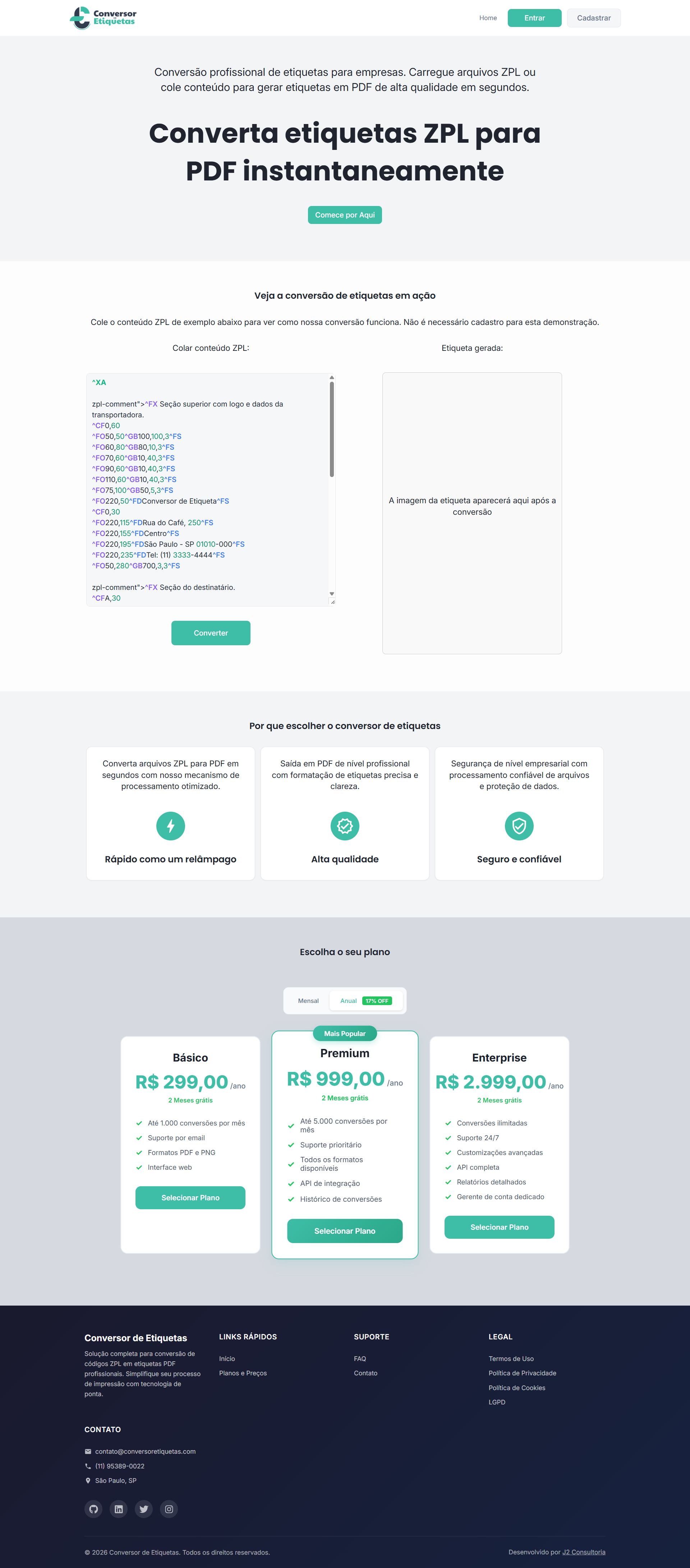 Conversor de Etiquetas